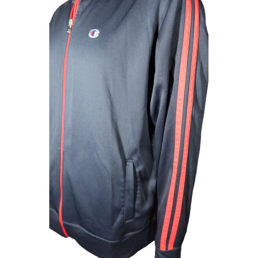 Champion Track Jacket Size XL Blue Red Stripes Vintage Retro Y2K - Picture 3 of 5